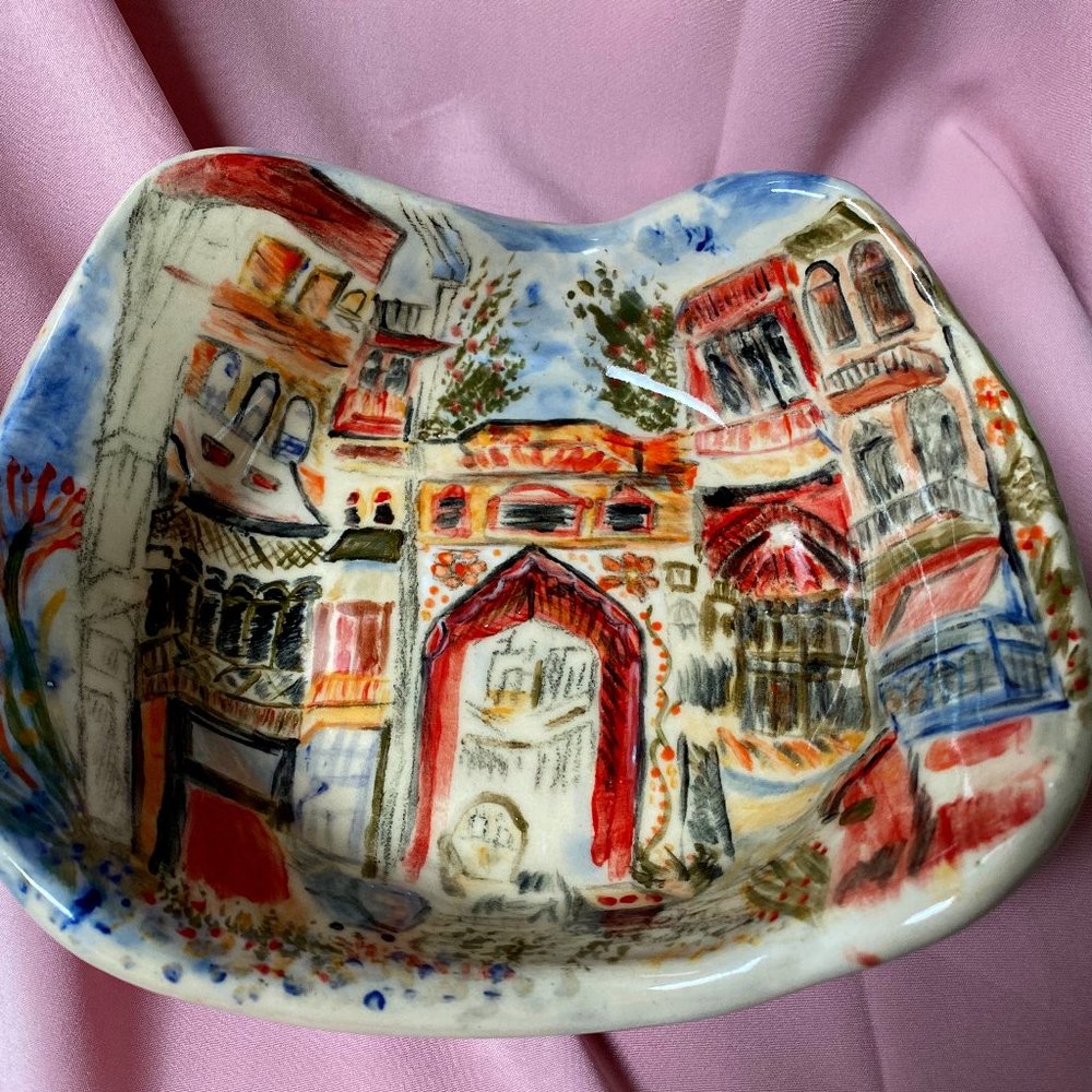 Hand made/Hand painted one of the kind Ceramic/pottery